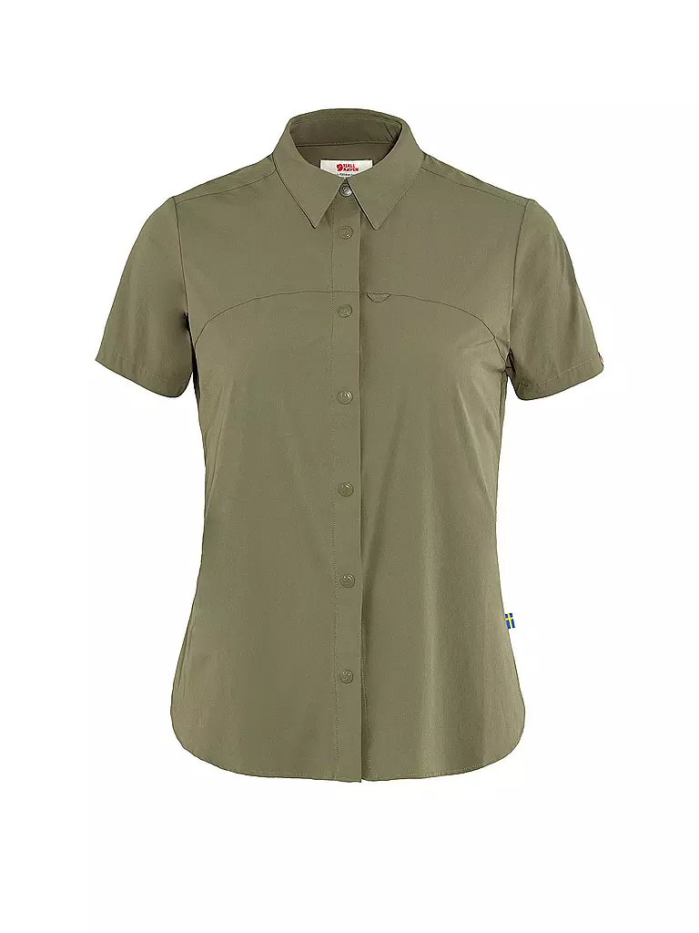 Fj Llr Ven Damen Bluse High Coast Light Olive